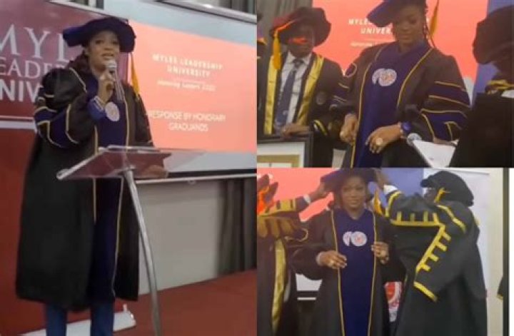 
Ooni of Ife’s estranged wife, Queen Naomi bags honorary Doctorate degree 